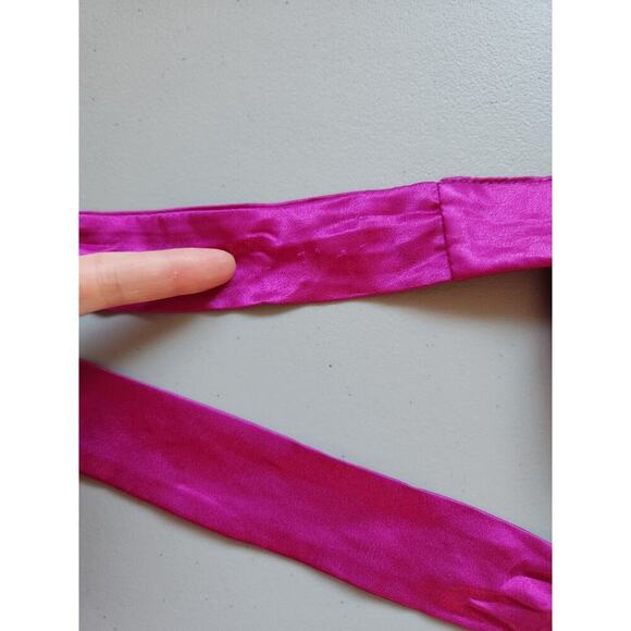 NWD L'IDEE Renaissance Halter Split Pleated Gown Maxi Dress US 10 Purple #9K503 - Picture 9 of 16